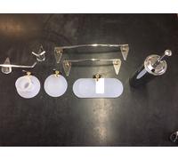 SET 8 PEZZI ACCESSORI BAGNO italiani in ACCIAIO AD UN TERZO DEL PREZZO