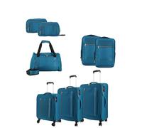 Set 8 pezzi AMERICAN TOURISTER 3 Trolley+ Borsone+2 Zaini+2 Beauty Blu 420522