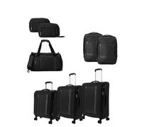 Set 8 pezzi AMERICAN TOURISTER 3 Trolley+ Borsone+2 Zaini+2 Beauty Nero 420508
