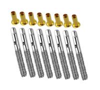 Set 8 Pezzi di Perni e Viti per Accordatura Strumenti | Acciaio e Metallo, Supporto per Bushing, Officina e Sostituzione Corde su Ukulele e Strumenti a Corda