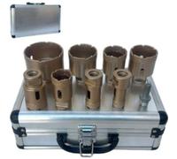 Set 8 pezzi Frese a Tazza Diamantate da 20 a 68 mm per Trapano e Smerigliatrice