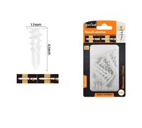 SET 8 PEZZI TASSELLI IN PLASTICA TASSELLO FISCHER FISSAGGIO VITI 17X42 MM 57185