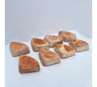 Set 8 piedini triangolo alti cm3,5 per vasi in terracotta rialzo vaso sottovaso