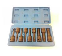 SET 8 PZ BUSSOLE ESAGONALI A IMPATTO PER AVVITATORI UTENSILI ARIA 1/2" TIPO H