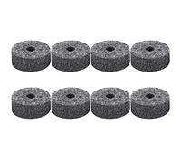 Set 8 Pz Feltro Cuscinetti Piatti Batteria, Ricambio Nero, Diametro 4cm - Assorbimento Acqua, Durabilità, Accessori Essenziali per Batteristi