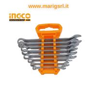 SET 8 PZ KIT CHIAVE FISSE STELLE COMBINATE DA 6 A 19 mm FISSA STELLA in blister