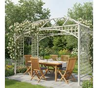 Set 8 pz Sedie da Giardino con Cuscini Antracite - Legno Teak (3072932)