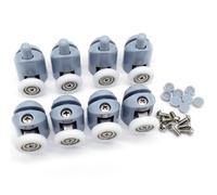 Set 8 Rulli Per Box Doccia Cuscinetti Per Anta Scorrevole Ruote Rotelle 27 Mm