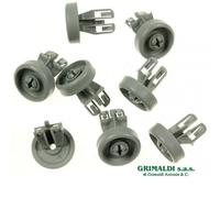 SET 8 RUOTE CESTO INFERIORE LAVASTOVIGLIE WHIRLPOOL 4810106034578 481252888069