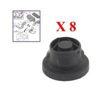 Set 8 Silent-Bloc Neri Per Peugeot Partner Expert 1.6 HDi 1422A3