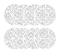 Set 8 sottobicchieri moderni e in silicone 10x10 cm per varie impostazioni