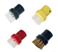 Set 8 Spazzole Vapore Nylon Ottone per Kärcher SC1 per sc2 per sc3 per sc4 SC5 SC6 SC7 - Ugelli Rotanti Lavasuperfici Tappezzeria per mobili per giardino Cucina 21x26.5mm
