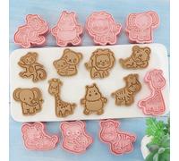 Set 8 tagliabiscotti a forma di animale per coinvolgere esperienze di cottura a