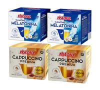 Set 80 Capsule Ristora Compatibili con le Macchine ad uso domestico DOLCE GUSTO* 40 Camomilla 40 Cappuccino premium