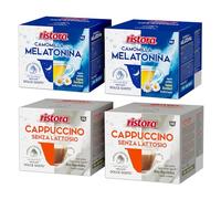 Set 80 Capsule Ristora Compatibili con le Macchine ad uso domestico DOLCE GUSTO* 40 Camomilla 40 Cappuccino senza lattosio