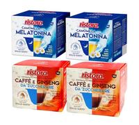 Set 80 Capsule Ristora Compatibili con le Macchine ad uso domestico DOLCE GUSTO* 40 Camomilla 40 Ginseng da zuccherare