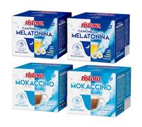 Set 80 Capsule Ristora Compatibili con le Macchine ad uso domestico DOLCE GUSTO* 40 Camomilla 40 Mokaccino