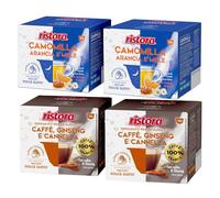 Set 80 Capsule Ristora Compatibili con le Macchine ad uso domestico Nescafè®* Dolce Gusto®* 40 Camomilla arancia miele 40 Ginseng cannella