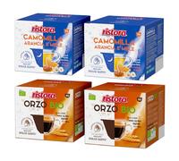 Set 80 Capsule Ristora Compatibili con le Macchine ad uso domestico Nescafè®* Dolce Gusto®* 40 Camomilla arancia miele 40 Orzo