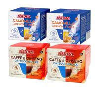 Set 80 Capsule Ristora Compatibili con le Macchine ad uso domestico Nescafè®* Dolce Gusto®* 40 Camomilla arancia miele 40 Ginseng da zuccherare