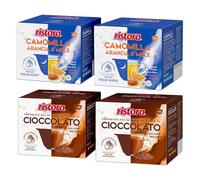 Set 80 Capsule Ristora Compatibili con le Macchine ad uso domestico Nescafè®* Dolce Gusto®* 40 Camomilla arancia miele 40 Cioccolato