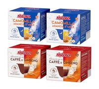 Set 80 Capsule Ristora Compatibili con le Macchine ad uso domestico Nescafè®* Dolce Gusto®* 40 Camomilla arancia miele 40 Ginseng