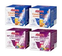 Set 80 Capsule Ristora Compatibili con le Macchine ad uso domestico Nescafè®* Dolce Gusto®* 40 Camomilla arancia miele 40 Infuso mirtilli frutti rossi