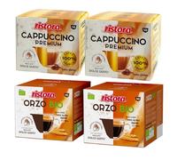 Set 80 Capsule Ristora Compatibili con le Macchine ad uso domestico Nescafè®* Dolce Gusto®* 40 Cappuccino premium 40 Orzo