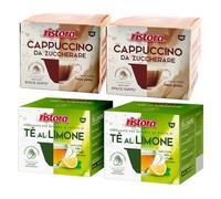Set 80 Capsule Ristora Compatibili con le Macchine ad uso domestico Nescafè®* Dolce Gusto®* 40 Cappuccino da zuccherare 40 The al limone