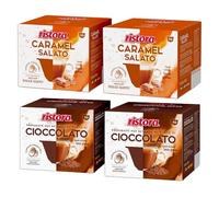Set 80 Capsule Ristora Compatibili con le Macchine ad uso domestico Nescafè®* Dolce Gusto®* 40 Caramello salato 40 Cioccolato