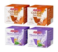 Set 80 Capsule Ristora Compatibili con le Macchine ad uso domestico Nescafè®* Dolce Gusto®* 40 Caramello salato 40 Tisana digest