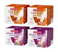Set 80 Capsule Ristora Compatibili con le Macchine ad uso domestico Nescafè®* Dolce Gusto®* 40 Caramello salato 40 Infuso mirtilli frutti rossi