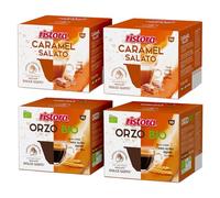 Set 80 Capsule Ristora Compatibili con le Macchine ad uso domestico Nescafè®* Dolce Gusto®* 40 Caramello salato 40 Orzo