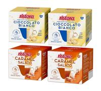 Set 80 Capsule Ristora Compatibili con le Macchine ad uso domestico Nescafè®* Dolce Gusto®* 40 Cioccolato bianco 40 caramello salato