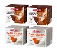 Set 80 Capsule Ristora Compatibili con le Macchine ad uso domestico Nescafè®* Dolce Gusto®* 40 Cioccolato 40 Cappuccino senza lattosio