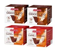 Set 80 Capsule Ristora Compatibili con le Macchine ad uso domestico Nescafè®* Dolce Gusto®* 40 Cioccolato 40 Ginseng