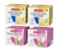 Set 80 Capsule Ristora Compatibili con le Macchine ad uso domestico Nescafè®* Dolce Gusto®* 40 Cioccolato bianco 40 Tisana relax