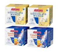 Set 80 Capsule Ristora Compatibili con le Macchine ad uso domestico Nescafè®* Dolce Gusto®* 40 Cioccolato bianco 40 camomilla arancia miele