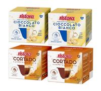 Set 80 Capsule Ristora Compatibili con le Macchine ad uso domestico Nescafè®* Dolce Gusto®* 40 Cioccolato bianco 40 Cortado