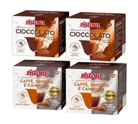 Set 80 Capsule Ristora Compatibili con le Macchine ad uso domestico Nescafè®* Dolce Gusto®* 40 Cioccolato 40 Ginseng cannella