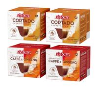 Set 80 Capsule Ristora Compatibili con le Macchine ad uso domestico Nescafè®* Dolce Gusto®* 40 Cortado 40 Ginseng