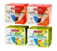 Set 80 Capsule Ristora Compatibili con le Macchine ad uso domestico Nescafè®* Dolce Gusto®* 40 ginseng da zuccherare 40 The al limone da zuccherare