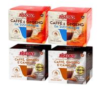 Set 80 Capsule Ristora Compatibili con le Macchine ad uso domestico Nescafè®* Dolce Gusto®* 40 ginseng da zuccherare 40 Ginseng cannella