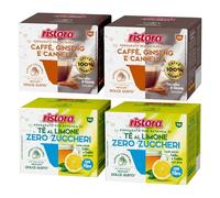 Set 80 Capsule Ristora Compatibili con le Macchine ad uso domestico Nescafè®* Dolce Gusto®* 40 Ginseng e cannella 40 The al limone da zuccherare