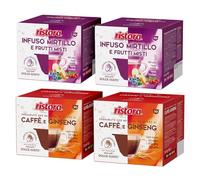 Set 80 Capsule Ristora Compatibili con le Macchine ad uso domestico Nescafè®* Dolce Gusto®* 40 Infuso mirtilli frutti rossi 40 Ginseng