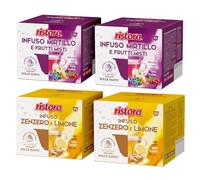 Set 80 Capsule Ristora Compatibili con le Macchine ad uso domestico Nescafè®* Dolce Gusto®* 40 Infuso mirtilli frutti rossi 40 Infuso Zenzero e Limone