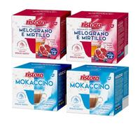 Set 80 Capsule Ristora Compatibili con le Macchine ad uso domestico Nescafè®* Dolce Gusto®* 40 Melograno e mirtillo 40 Mokaccino