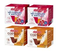 Set 80 Capsule Ristora Compatibili con le Macchine ad uso domestico Nescafè®* Dolce Gusto®* 40 Melograno e mirtillo 40 Cortado