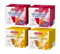 Set 80 Capsule Ristora Compatibili con le Macchine ad uso domestico Nescafè®* Dolce Gusto®* 40 Melograno e mirtillo 40 Infuso Zenzero e Limone