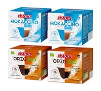Set 80 Capsule Ristora Compatibili con le Macchine ad uso domestico Nescafè®* Dolce Gusto®* 40 Mokaccino 40 Orzo